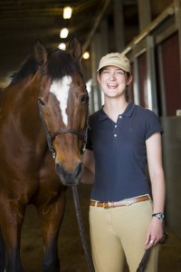Equestrian studies and social work program student